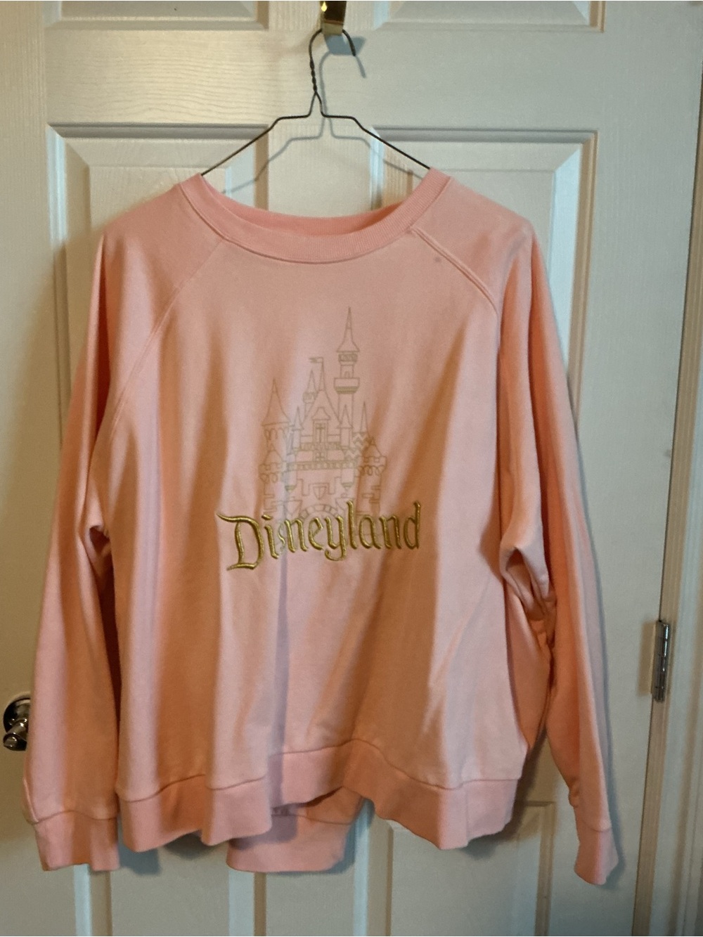 Disney Pink Disneyland Castle Crewneck Sweatshirt